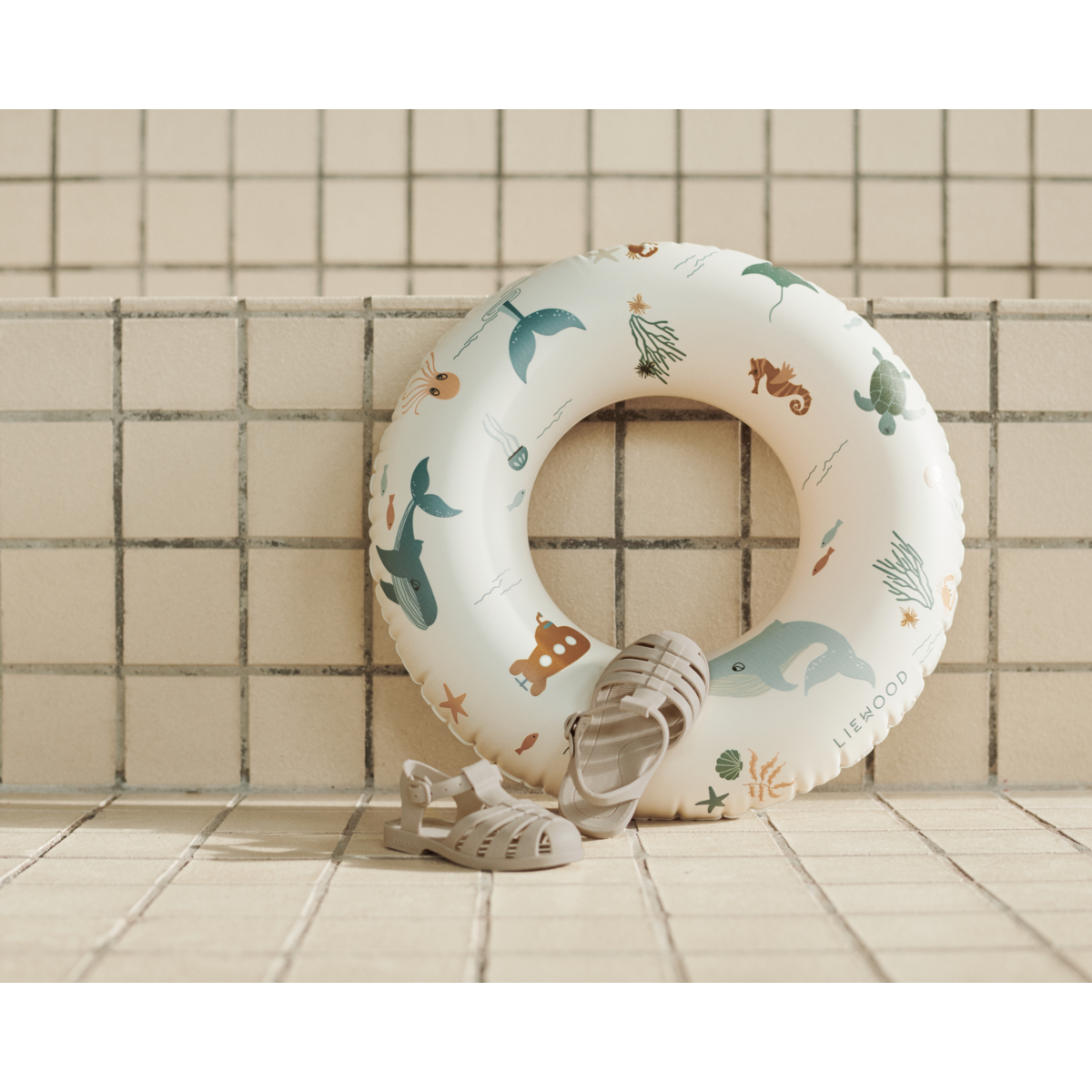 LIEWOOD Baloo badering lille - Sea creature / Sandy - Badering