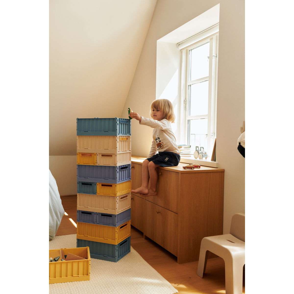 LIEWOOD Weston lille opbevaringskasse 2-pak - Dusty lavender - Opbevaringskasser