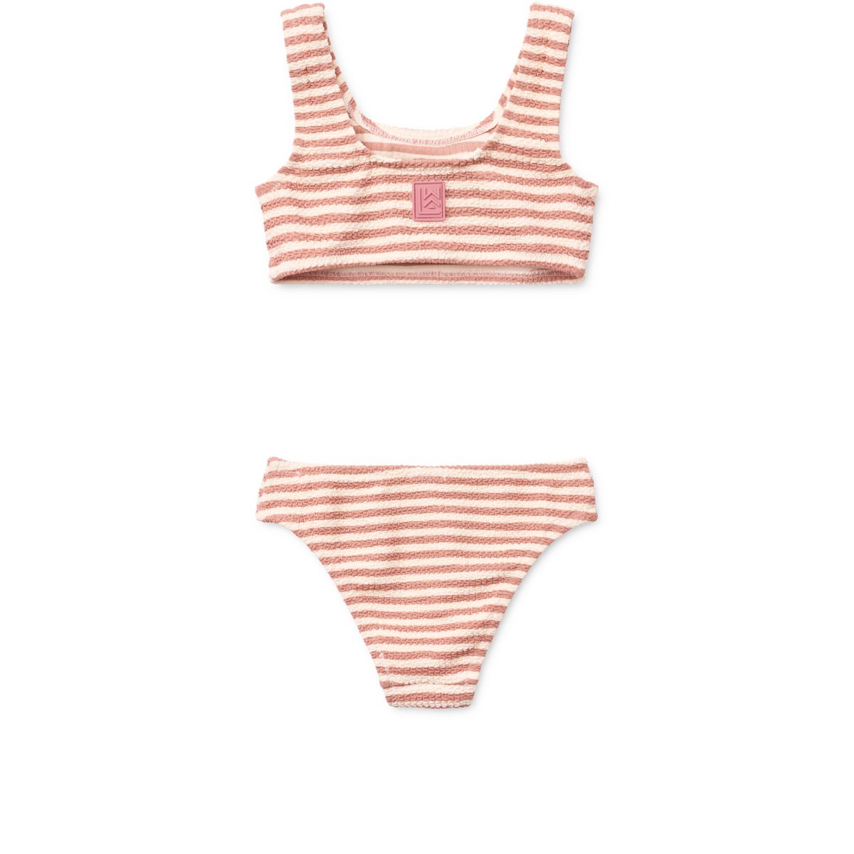 BELLO Stribet Bikini - Coral blush / Creme de la creme