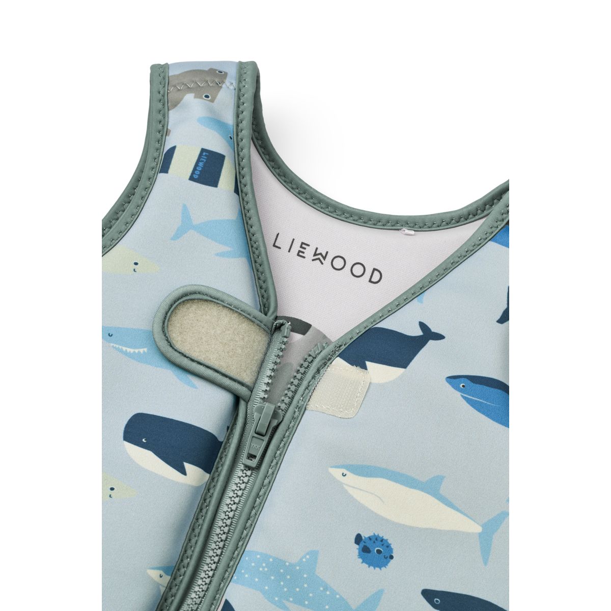 Dove Badevest - Shark / Dove blue