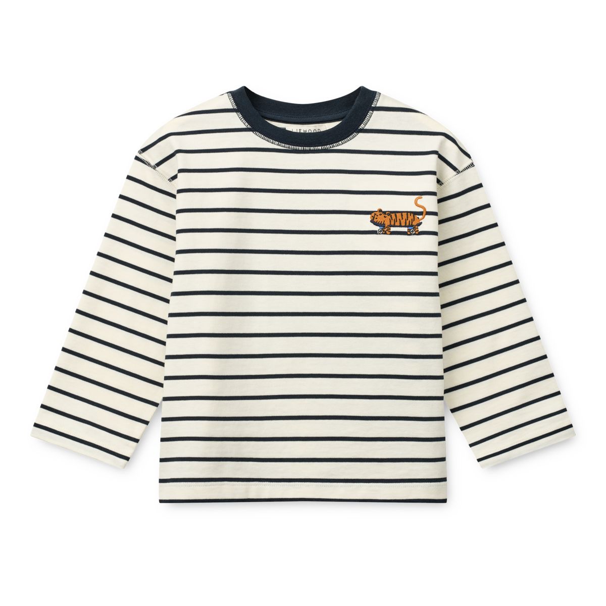 Liewood Tyler Striped Long-sleeve T-shirt - Y/D stipes Classic navy / Creme de la creme - TSHIRT
