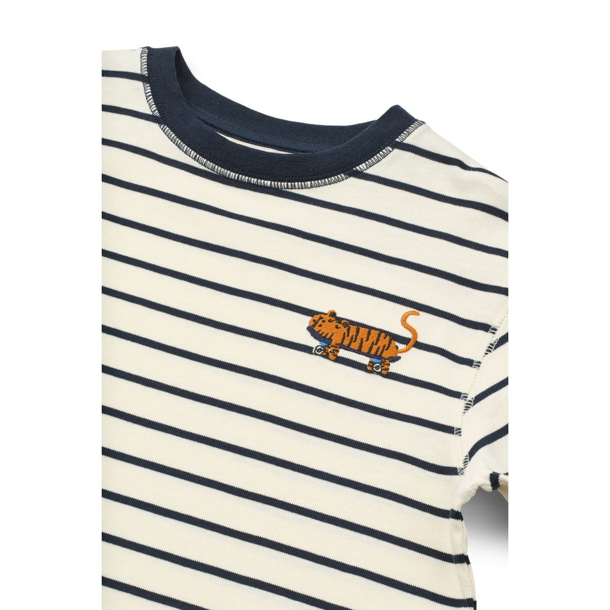 Liewood Tyler Striped Long-sleeve T-shirt - Y/D stipes Classic navy / Creme de la creme - TSHIRT