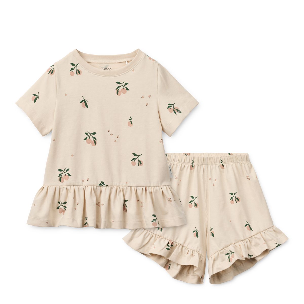 Liewood Ilford Set with Frills - Peach mini / Sea shell - SET