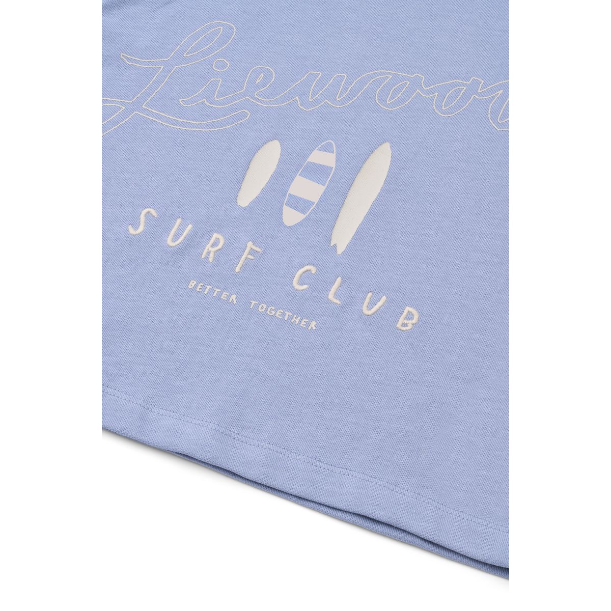 Liewood Tyler short-sleeve T-shirt - Surf / Dusty lavender - TSHIRT