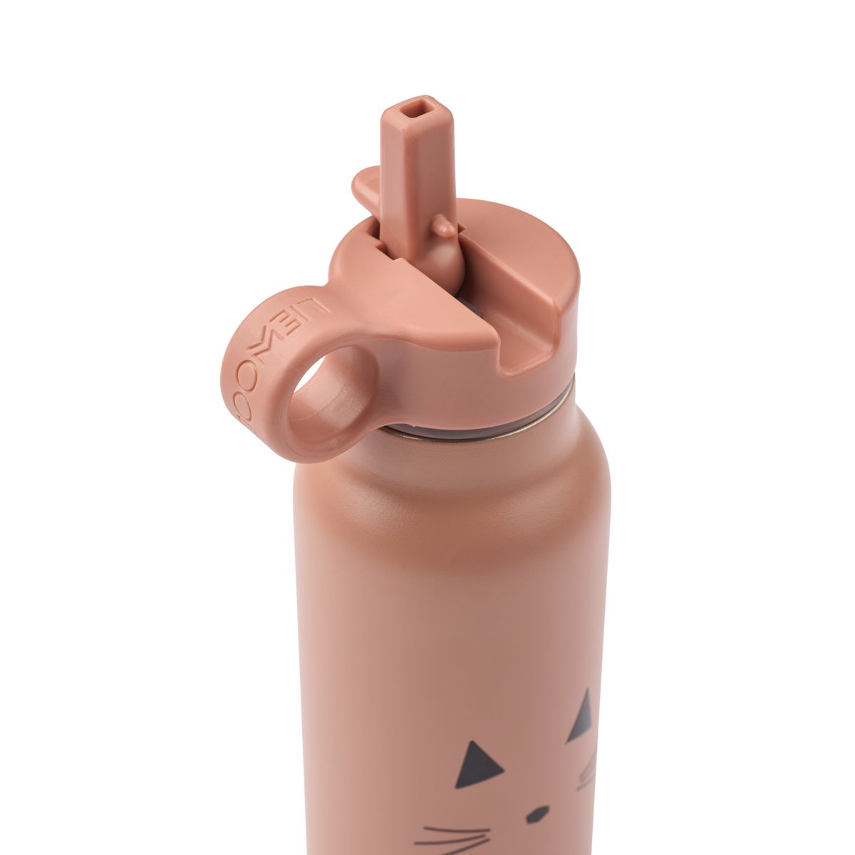 LIEWOOD Falk Vandflaske 350 Ml - Cat dark rose - Vandflaske