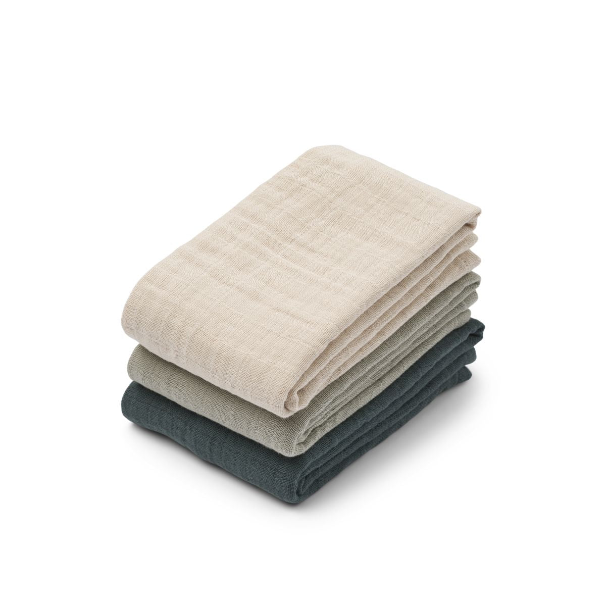 Liewood Lewis Muslin Cloth 3-pack - Dove blue mix - MUSLIN CLOTH