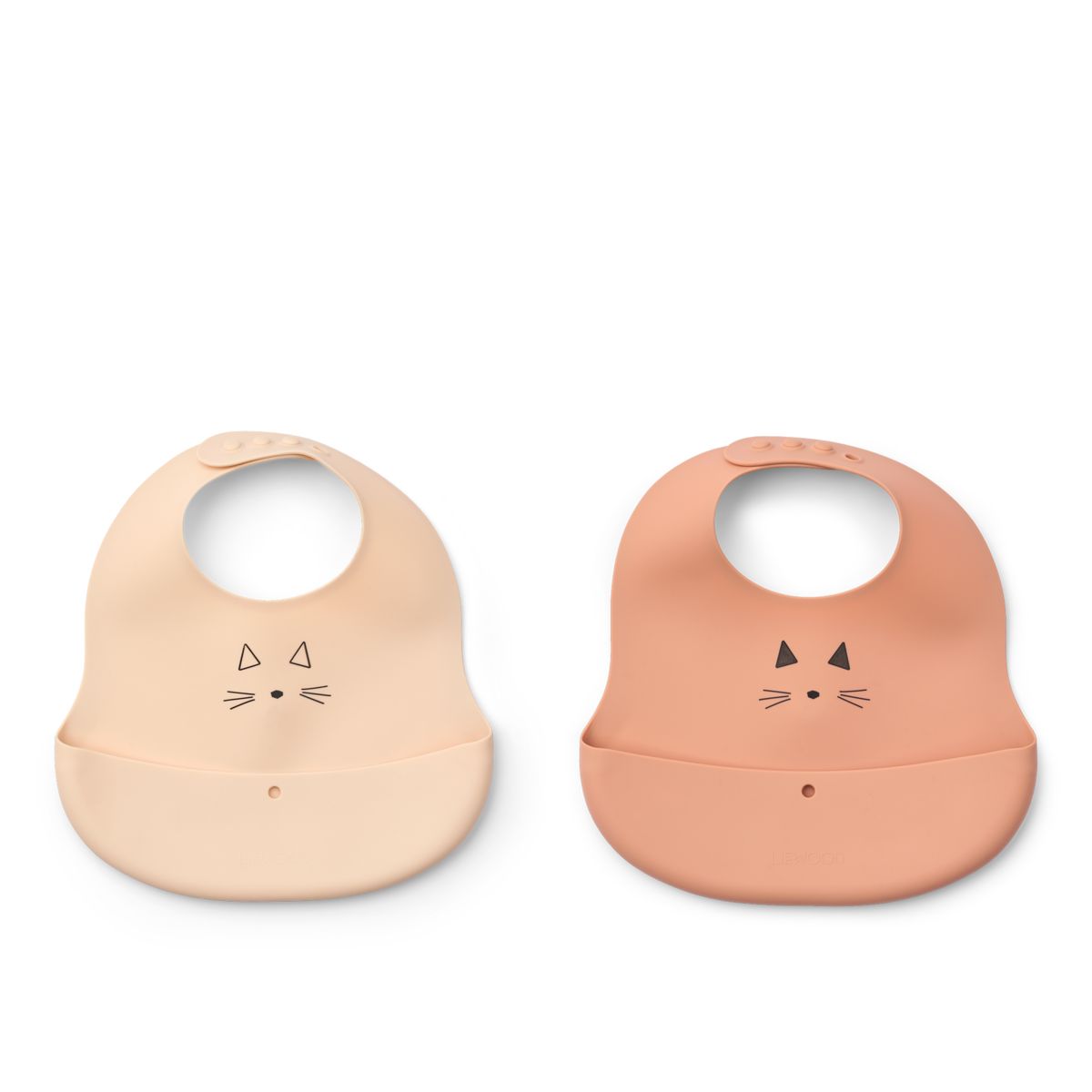 LIEWOOD EMBER Mønstret Hagesmæk 2 stk - Cat Appleblossom / Tuscany rose - Hagesmæk