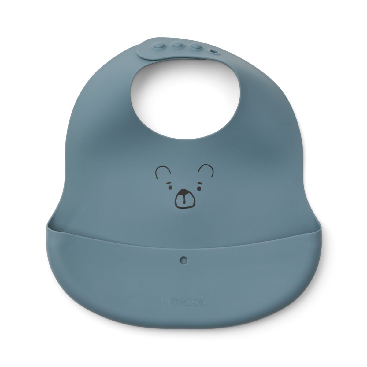 LIEWOOD EMBER Mønstret Hagesmæk 2 stk - Mr Bear dove blue / whale blue - Hagesmæk