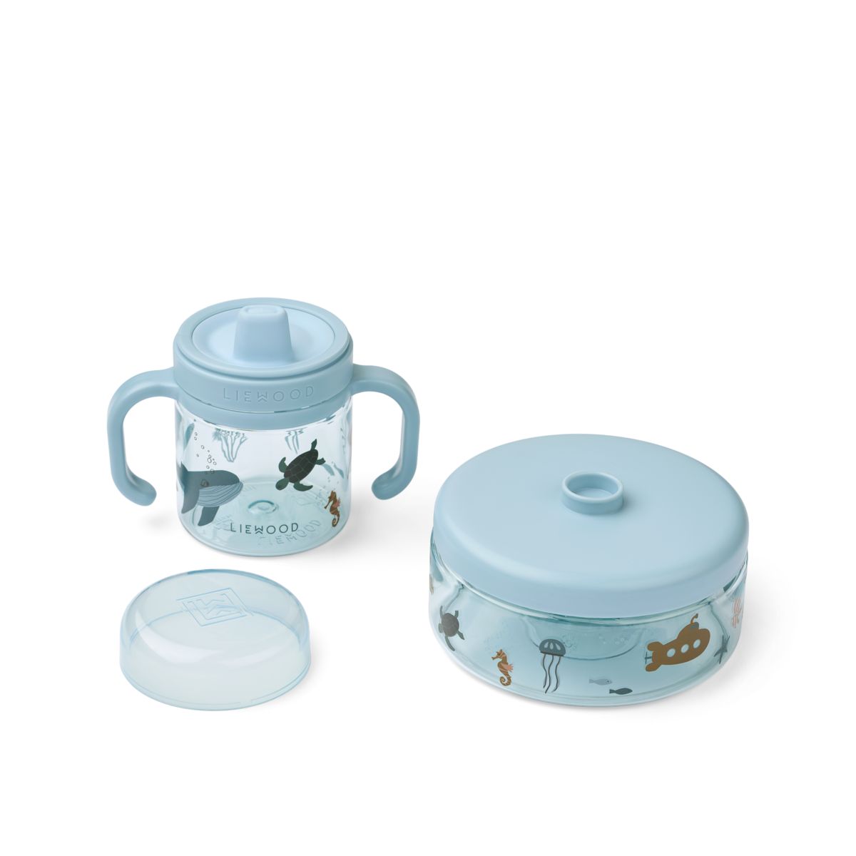 LIEWOOD BEATRIX Servicesæt - Sea creature / Sandy - Børneservice sæt