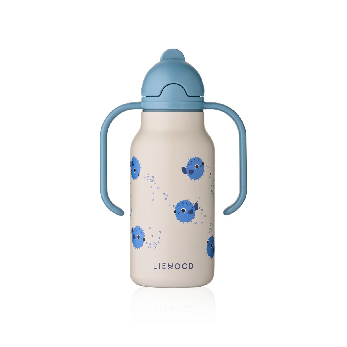 Liewood Kimmie Printed Bottle 250 Ml - Pufferfish / Sandy - WATER BOTTLE