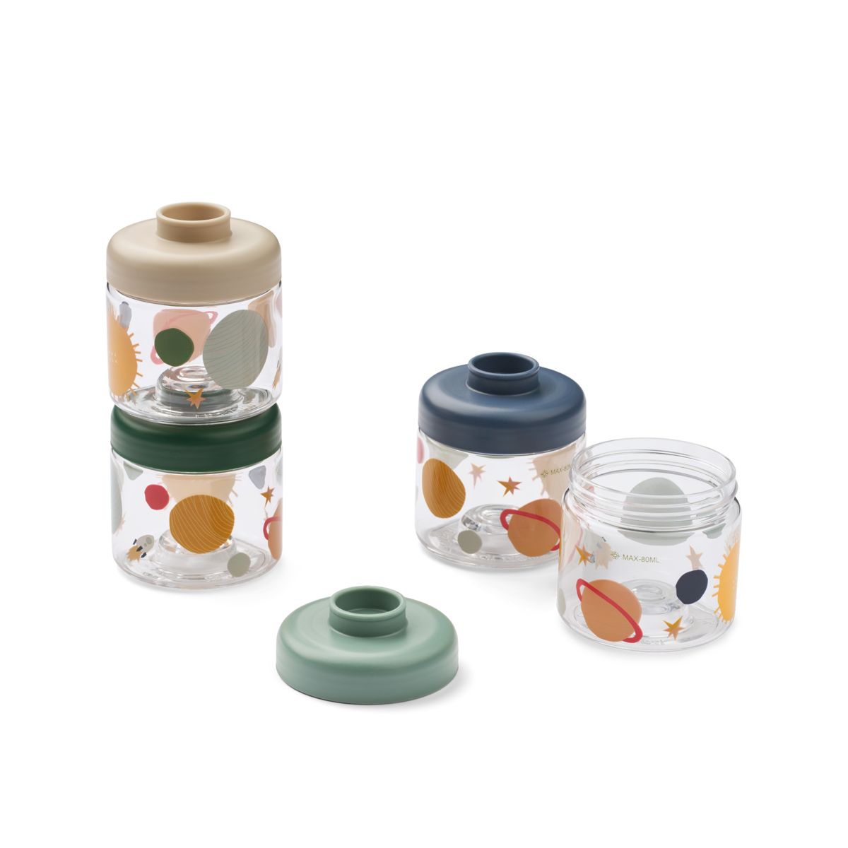 LIEWOOD DOMINIQUE Baby Madbokse - Universe / Classic navy - Snackboks