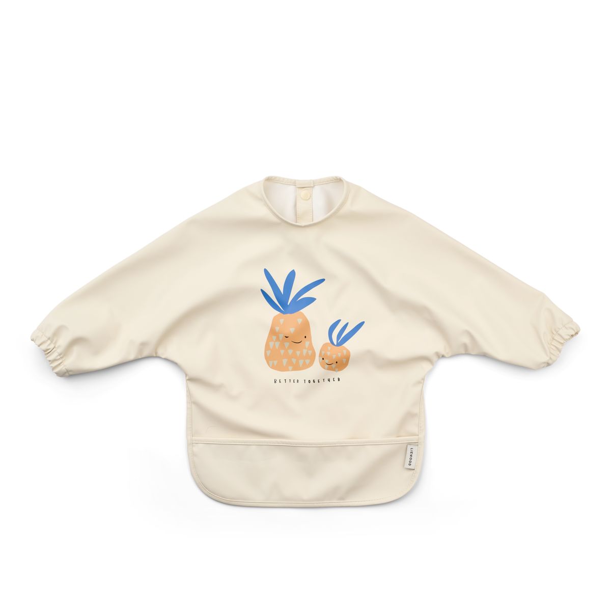 LIEWOOD Merle Hagesmæk Med Ærmer Og Print - Pineapple / Sandy - Spiseforklæde
