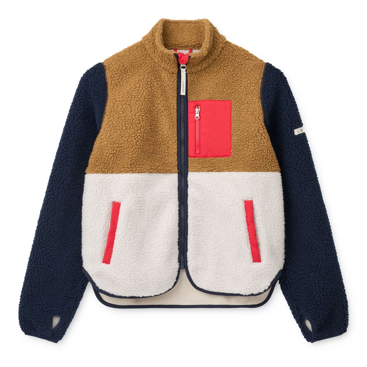 LIEWOOD Nelson fleecejakke til voksne - Midnight navy multi mix - Jakker