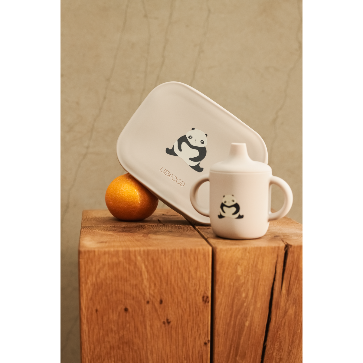 LIEWOOD Arthur Madkasse Med Print - Panda / Sandy / dark grey - Madkasse