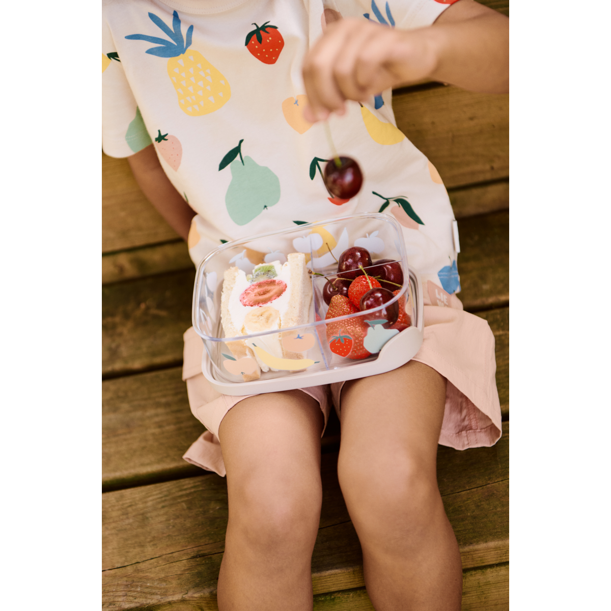 Liewood Arthur Tritan Lunchbox - Fruit / Sandy - LUNCHBOX