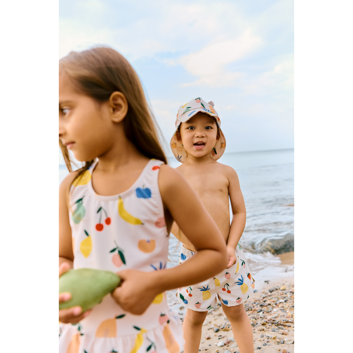 Aiden Badebukser med print - Fruit / Sandy