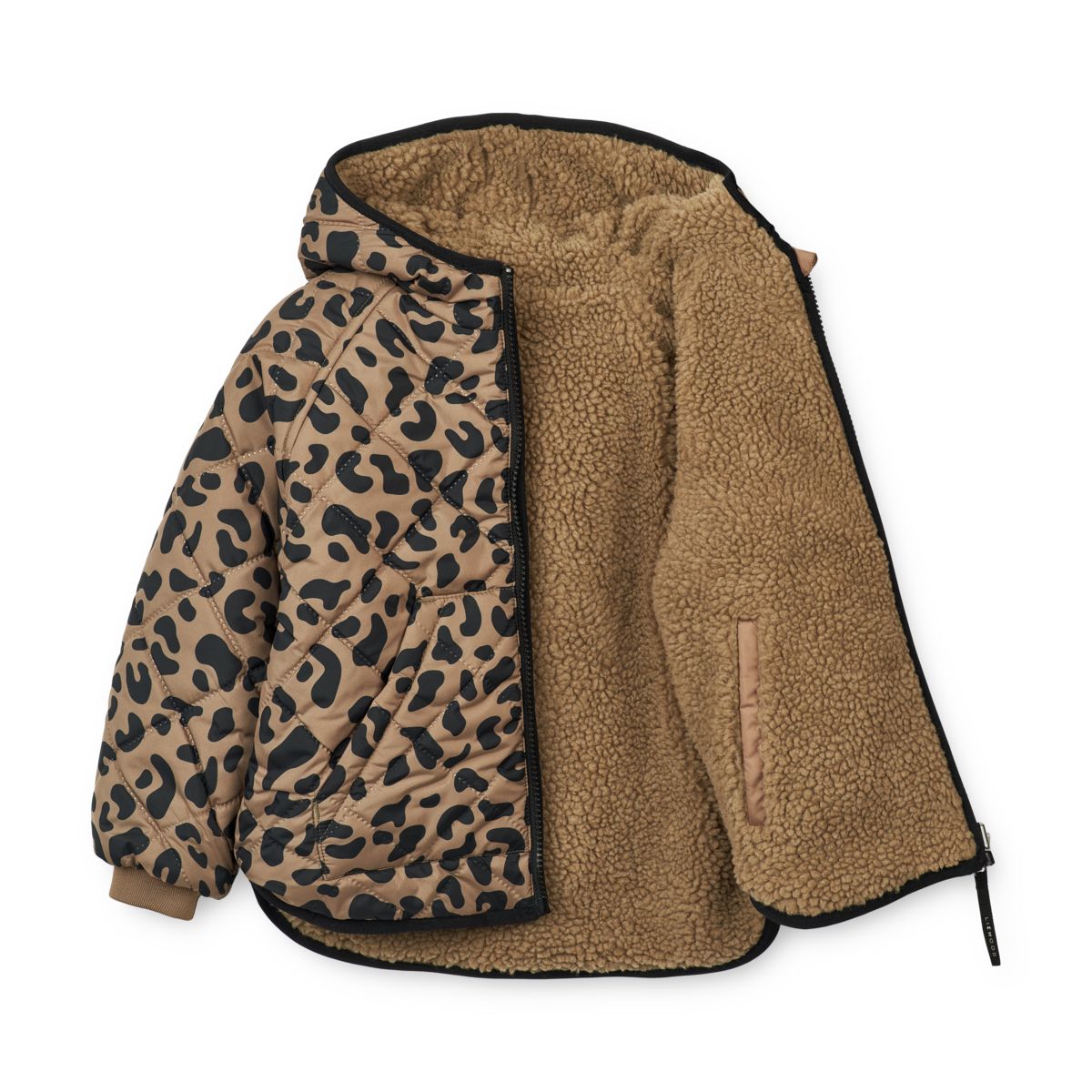 LIEWOOD Jackson Vendbar Termojakke - Leo oat / Black panther - Jakker