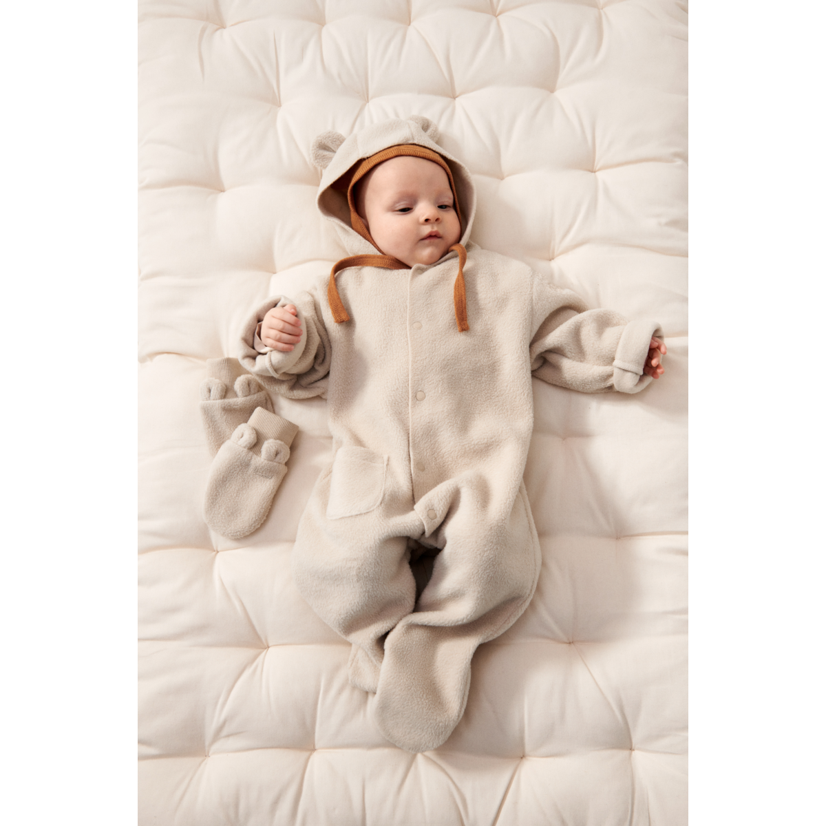 LIEWOOD Magnolia Fleecedragt Til Baby - Silver lining - SUIT