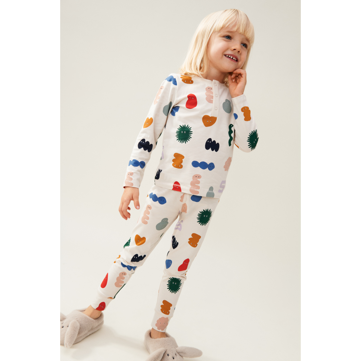 LIEWOOD Wilhelm Pyjamassæt Med Print - The liewood gang / Sandy - Pyjamassæt