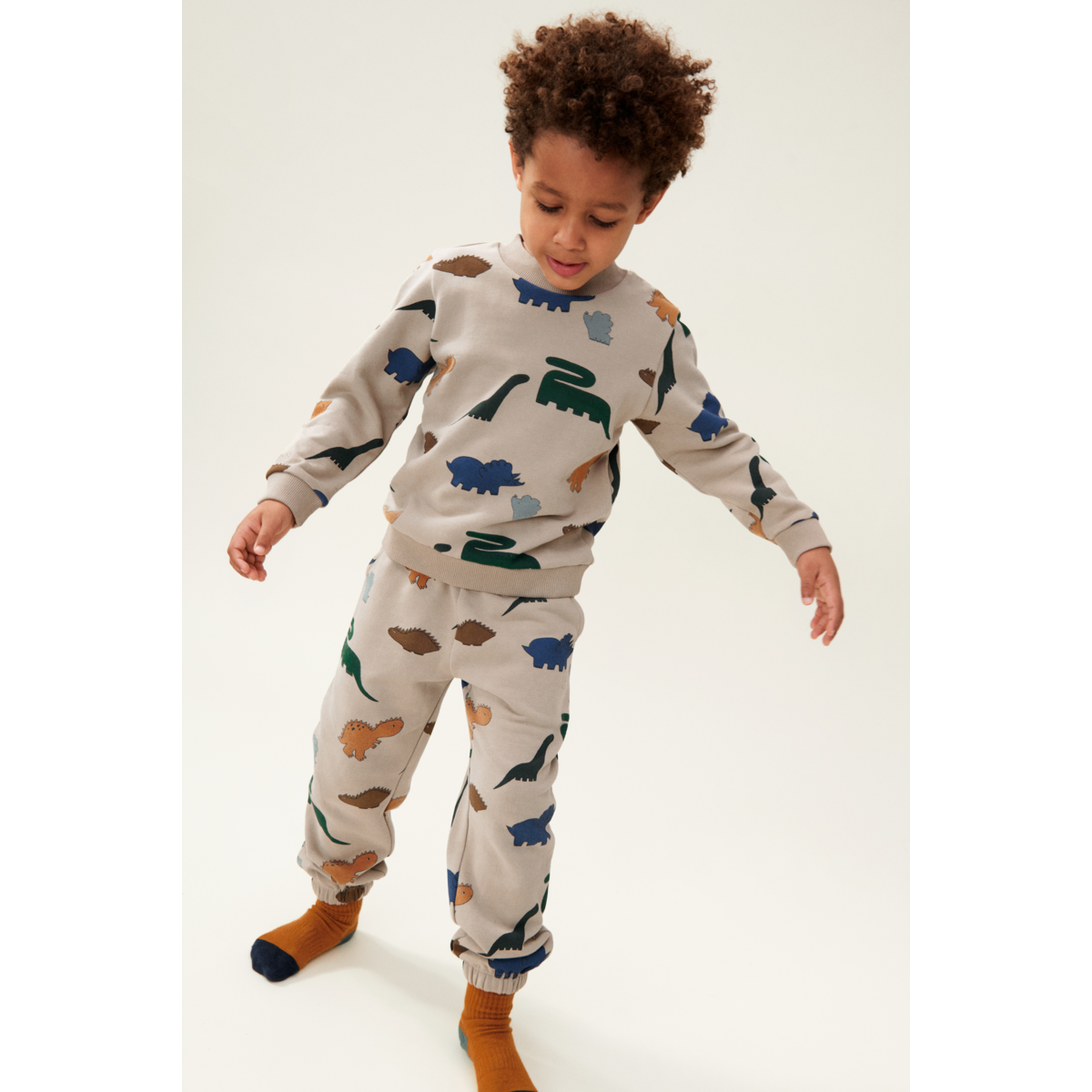 LIEWOOD Thora Sweatshirt Med Print - Dinosaurs / Mist - Sweatshirts