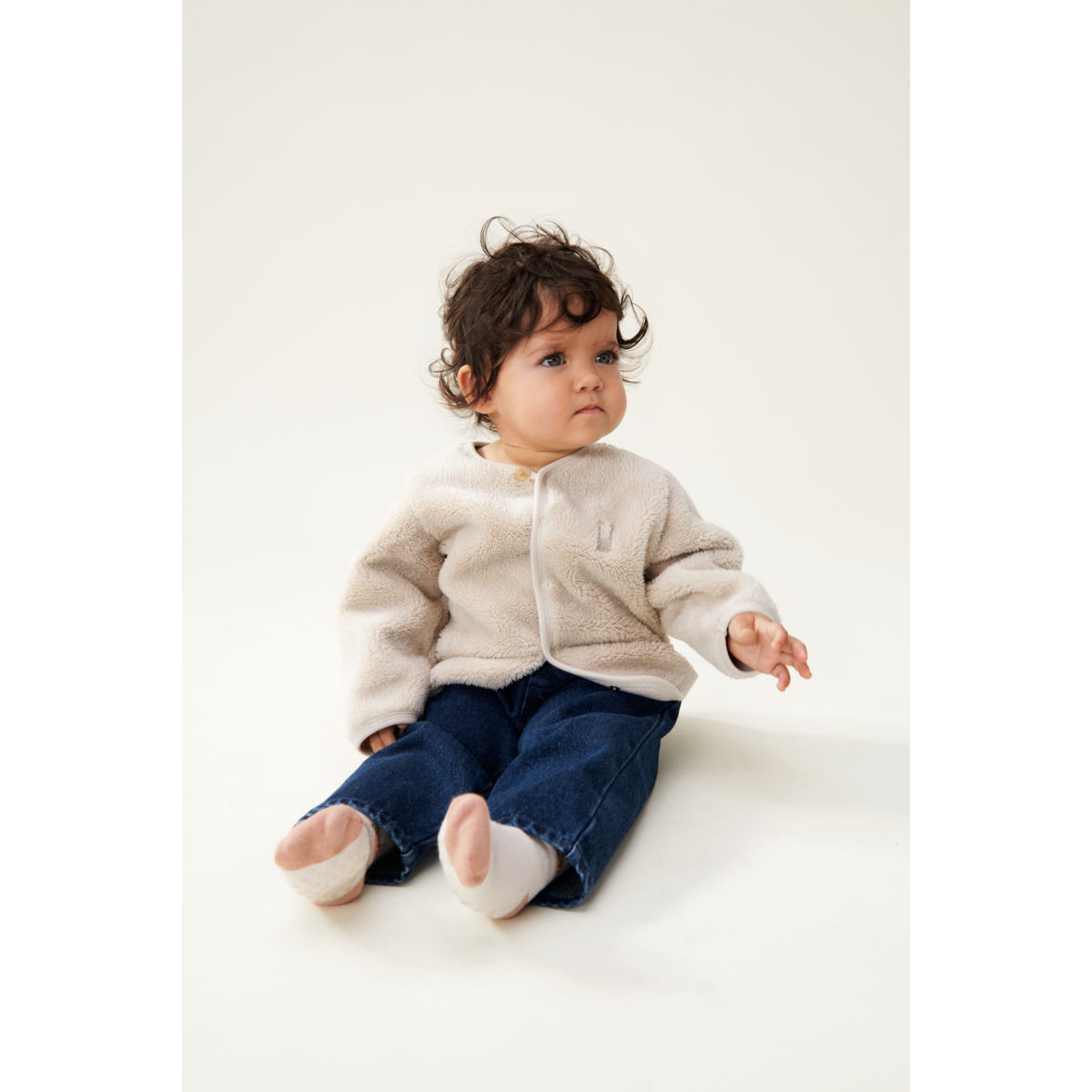 LIEWOOD Benoit Fleecejakke Til Baby - Sandy - Jakker