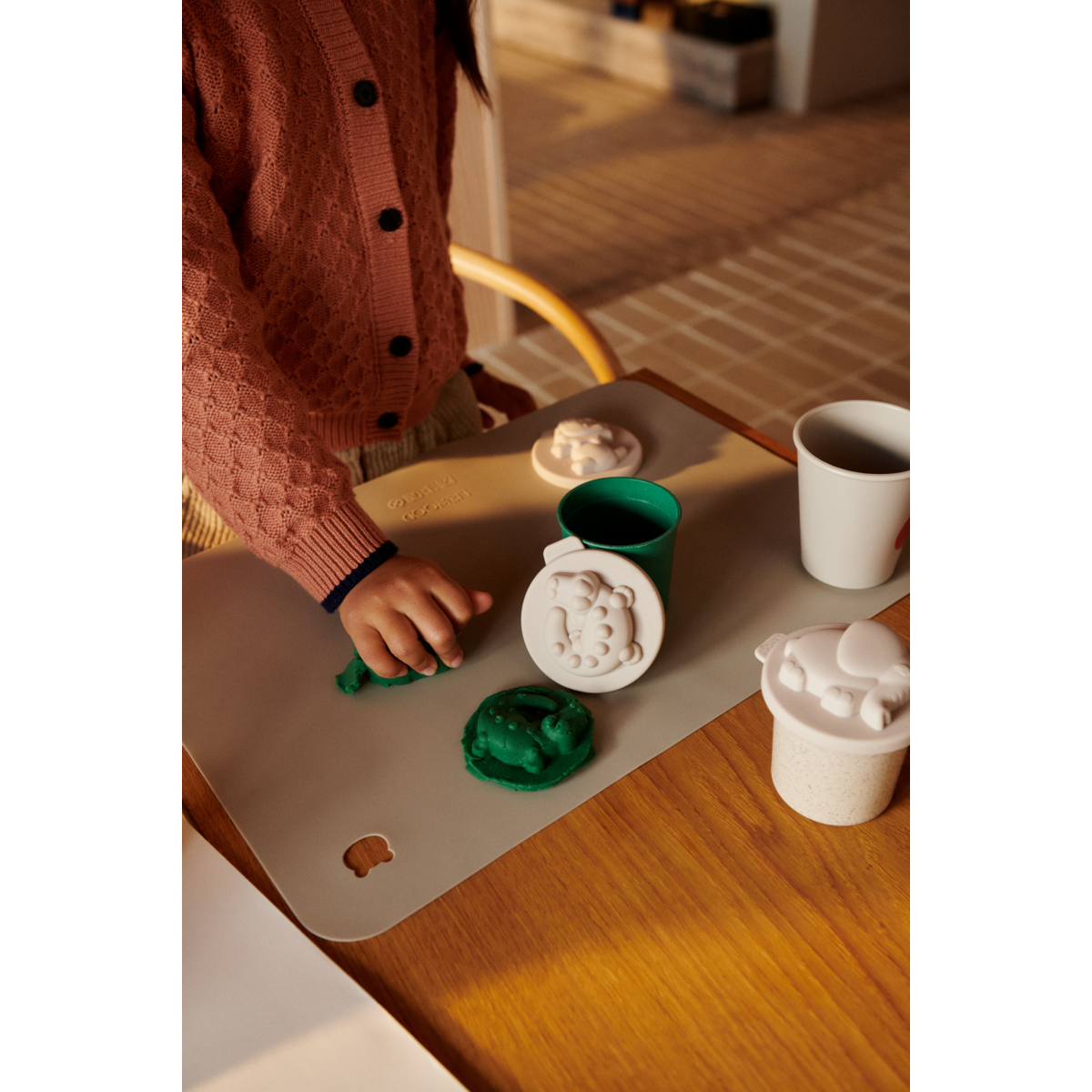 LIEWOOD Rollie Modellervoks 4 stk - Golden caramel multi mix - Kreativt legetøj