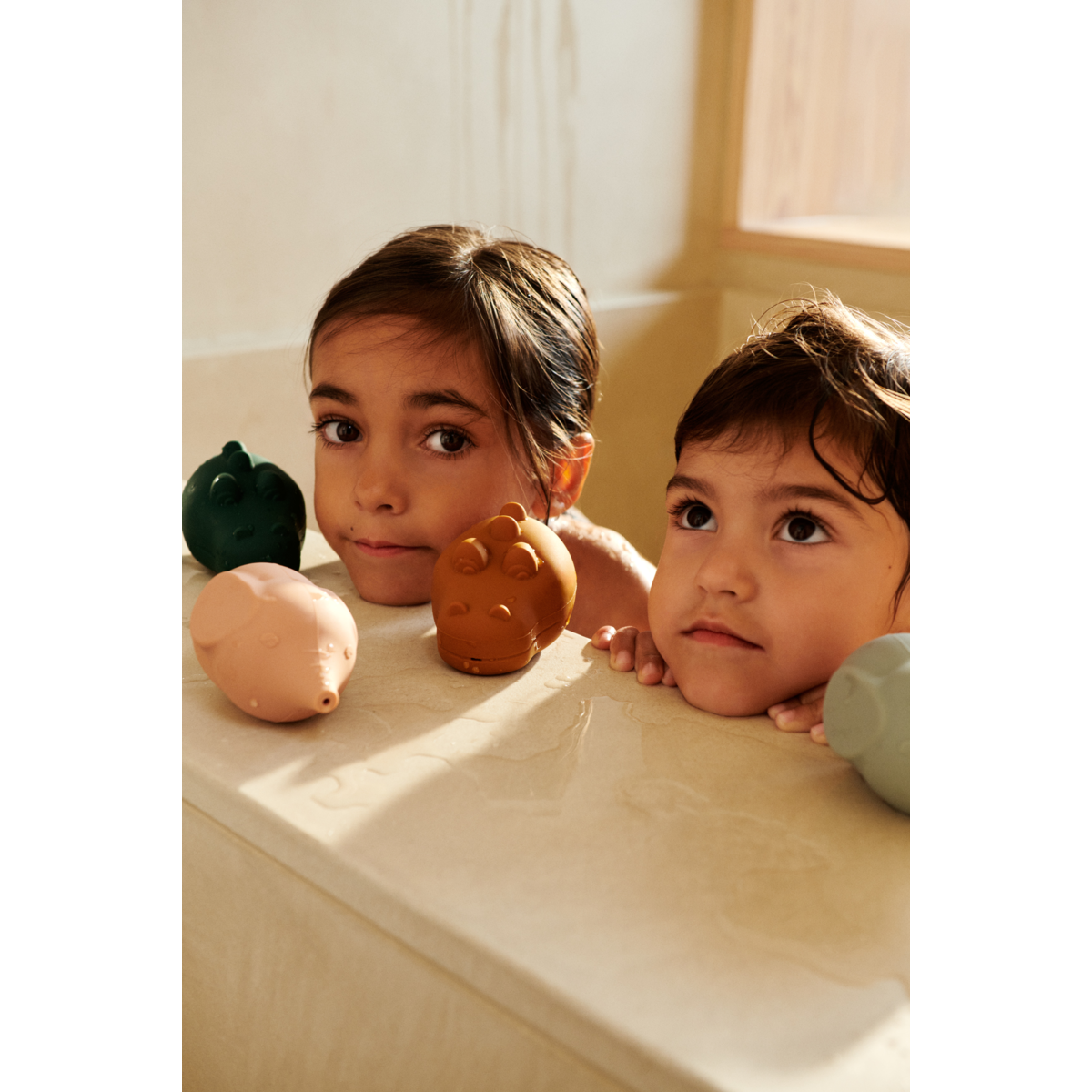 LIEWOOD Carolina Badelegetøj 4 stk - Dove blue multi mix - Badelegetøj