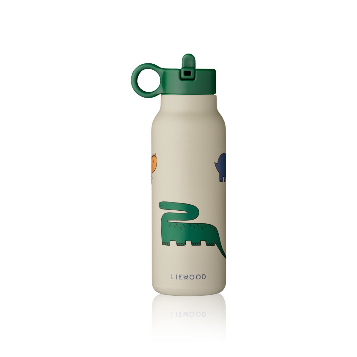 LIEWOOD Falk Vandflaske 350 Ml - Dinosaurs / Mist - Vandflaske