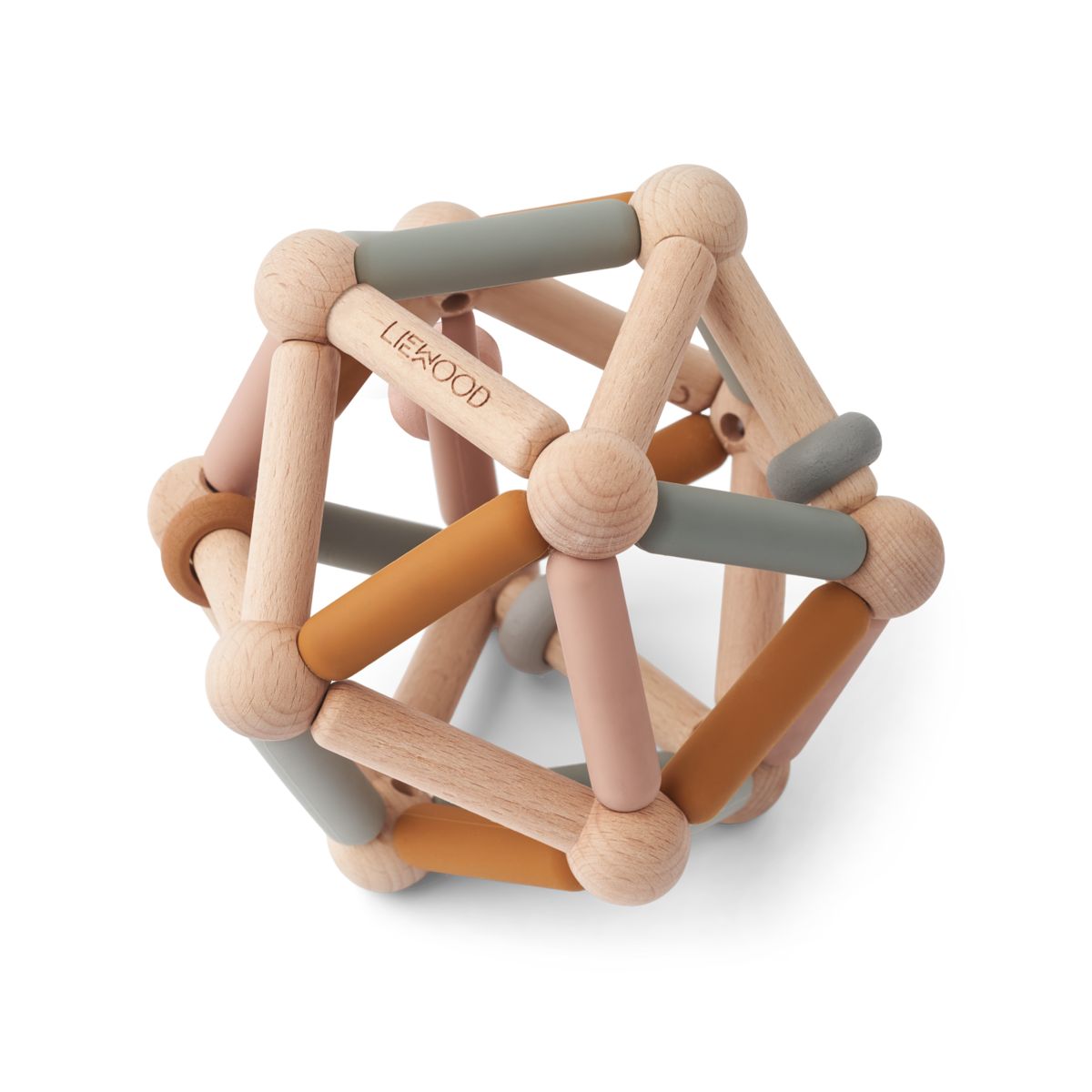 LIEWOOD Annemette Motorikbold Til Baby - Mustard multi mix - Rangle