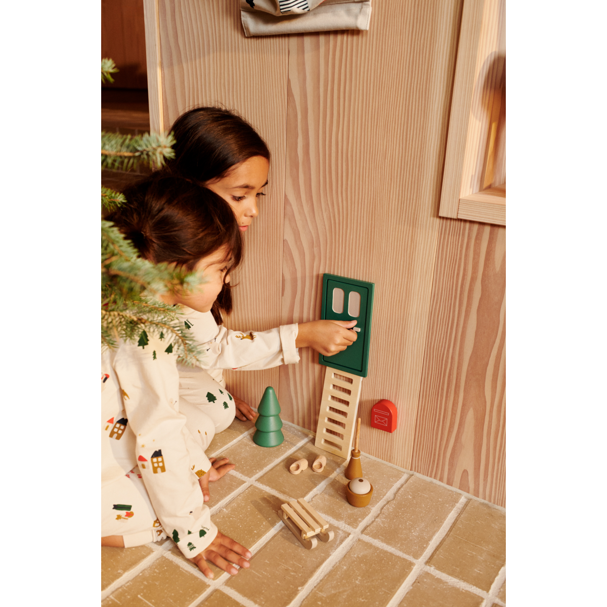 LIEWOOD Lena Nissedør - Garden green multi mix - Jul