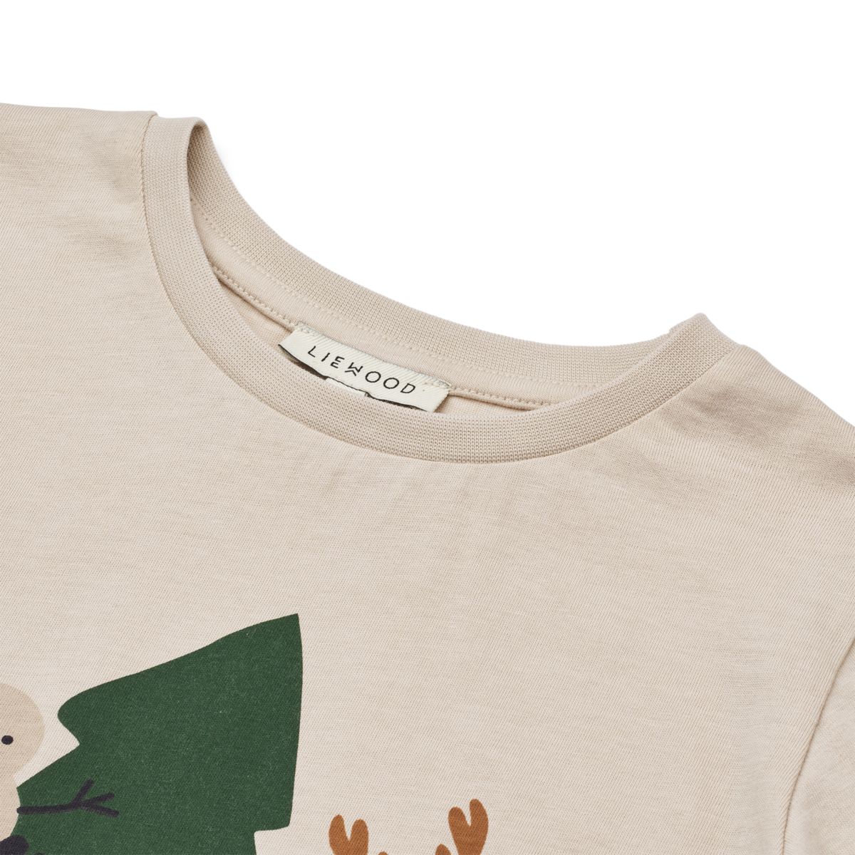 LIEWOOD Apia Langærmet T-Shirt Med Print - Holiday friends / Sandy - T-shirt