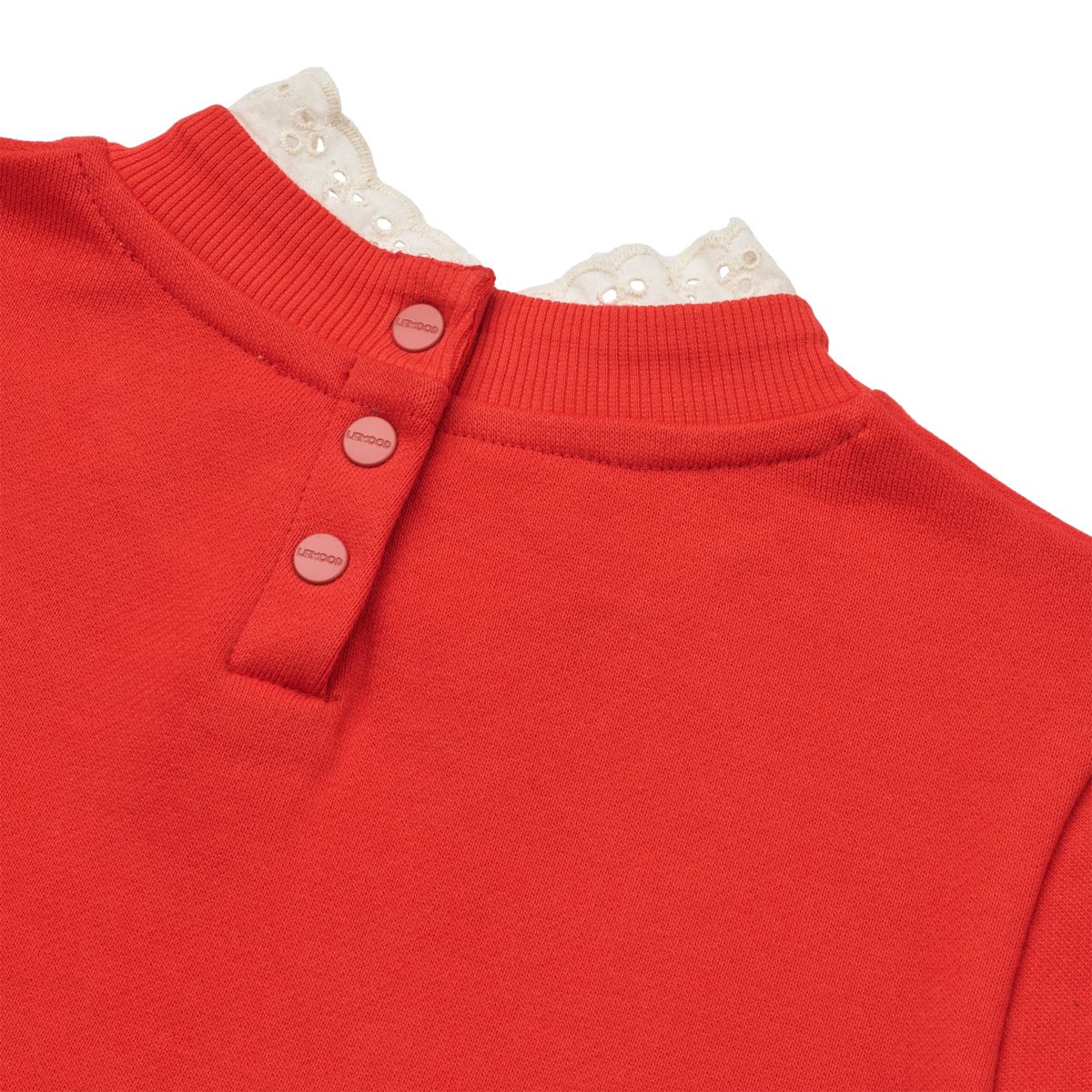 LIEWOOD Rakel Sweatshirt Med Blonder - Holiday bow dark red / Apple red - Sweatshirts