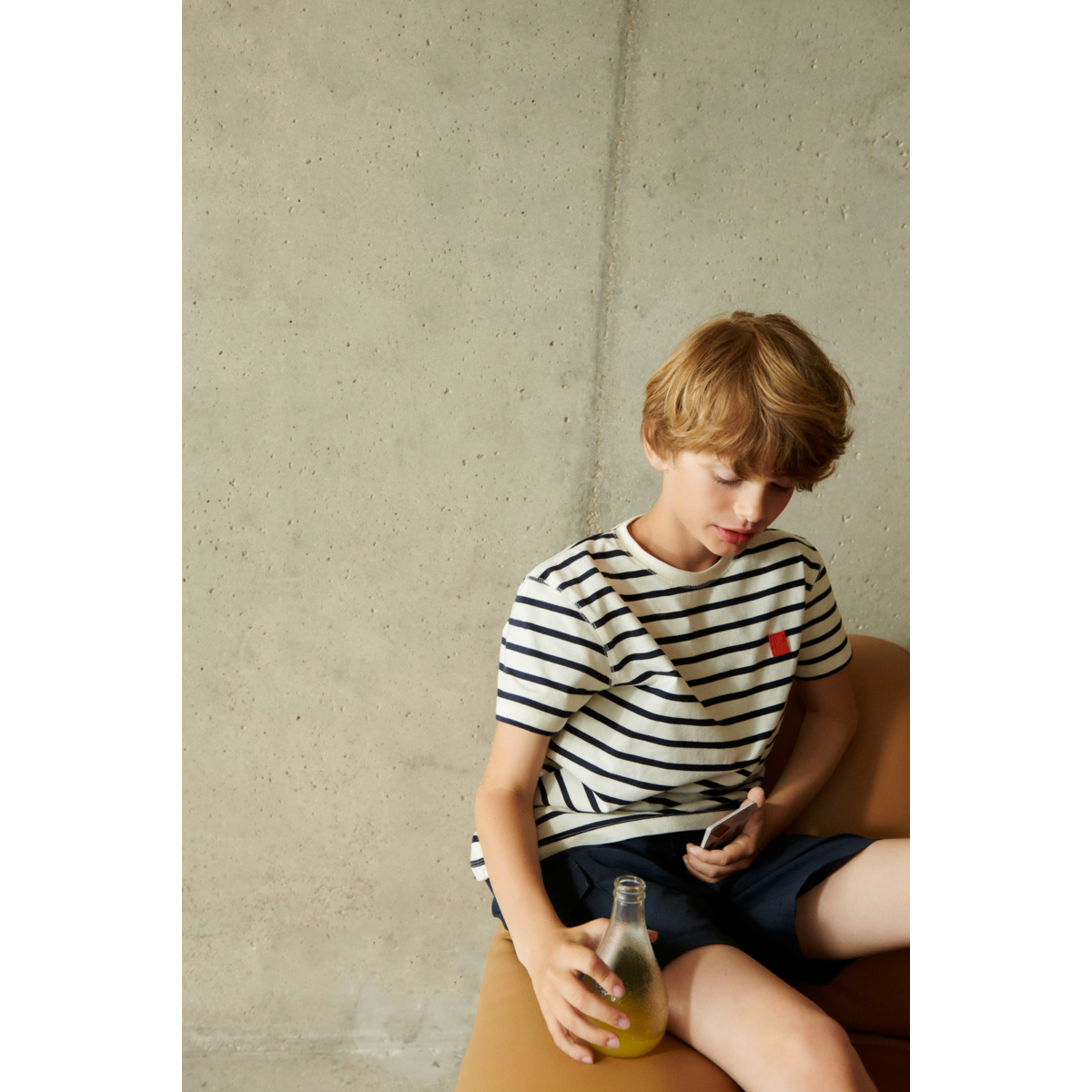 LIEWOOD Sixten Stribet T-Shirt I Bomuld - Y/D Stipes Classic navy / Creme de la creme - T-shirt