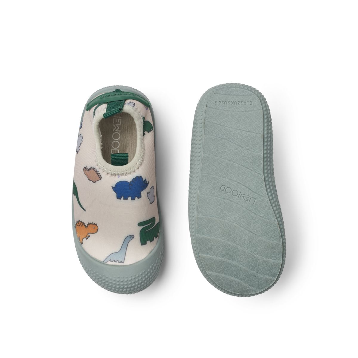 LIEWOOD Sanjia Badesko - Dinosaurs / Mist - SVØMMESKO