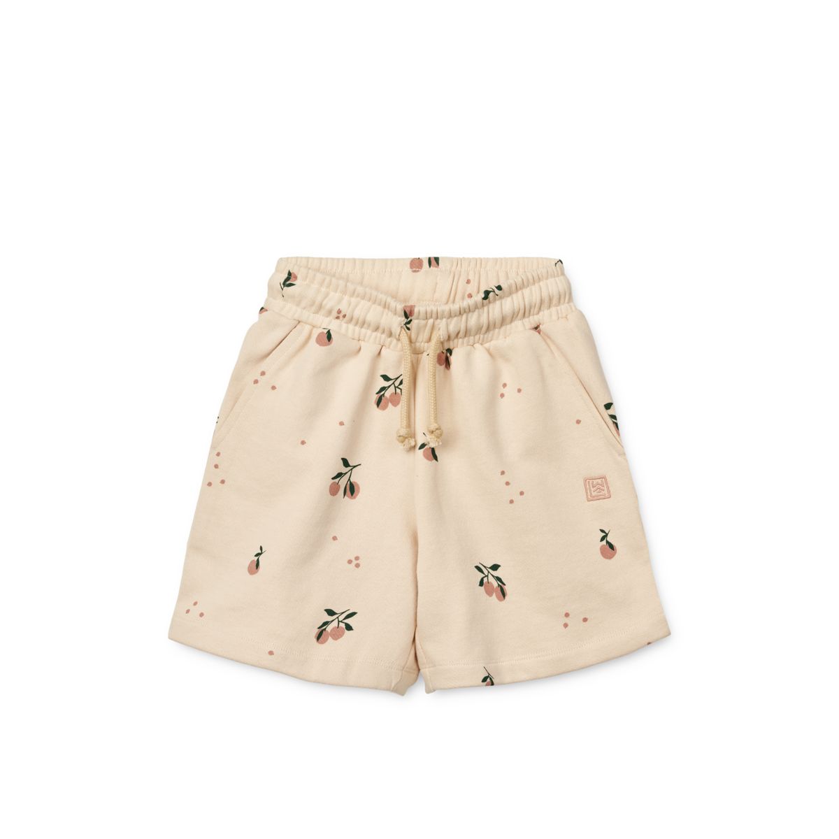 LIEWOOD Gram Sweatshorts med print - Peach / Sea shell - Shorts