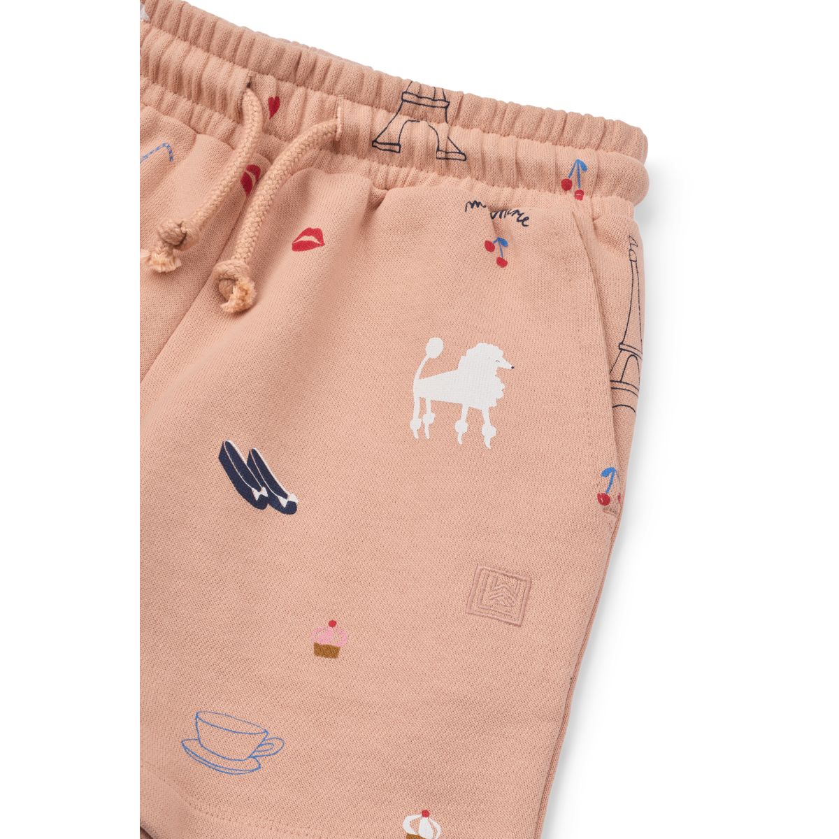 LIEWOOD Gram Sweatshorts med print - Paris / Pale tuscany - Shorts