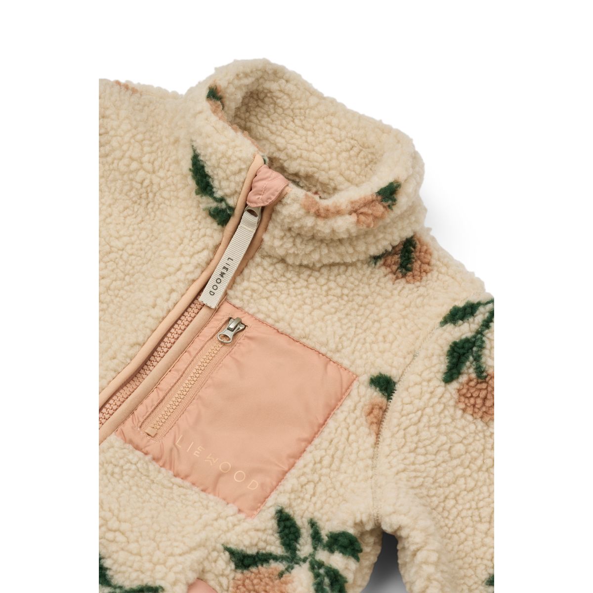 Liewood Nolan Pile Jacket - Peach / Sea shell - JACKET