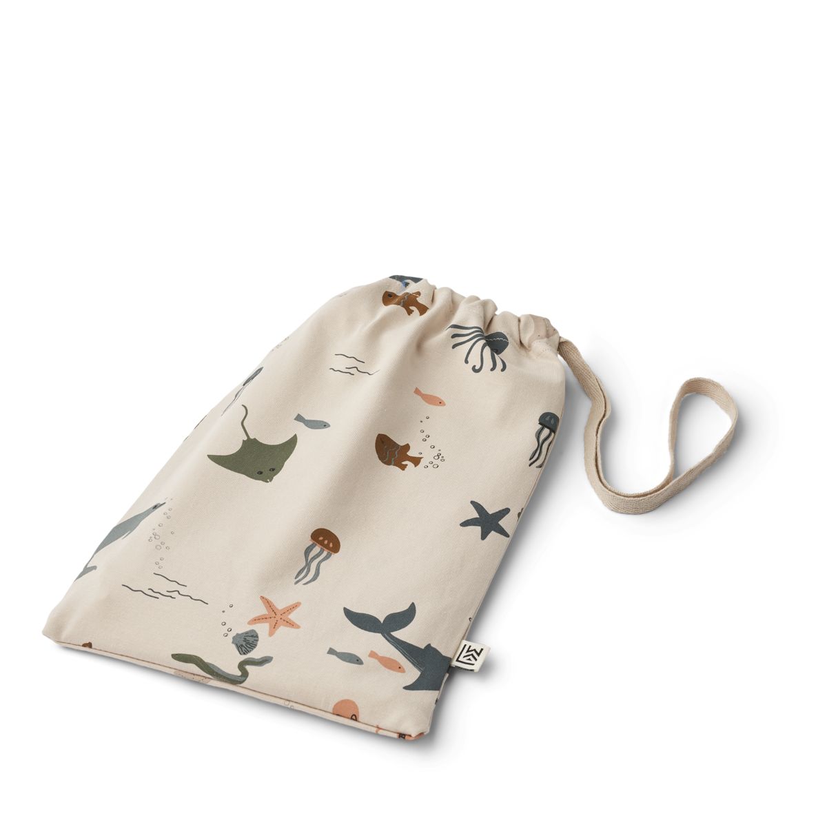 LIEWOOD WILHELM Mønstret Pyjamas - Sea creature / Sandy - Pyjamassæt