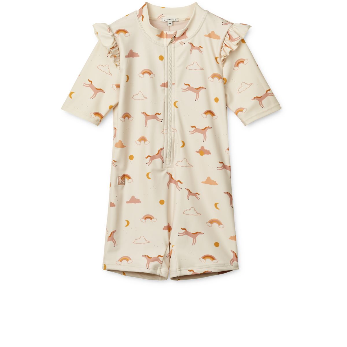 LIEWOOD Amel Svømmedragt Med Print - Dream / Ecru - Badedragt