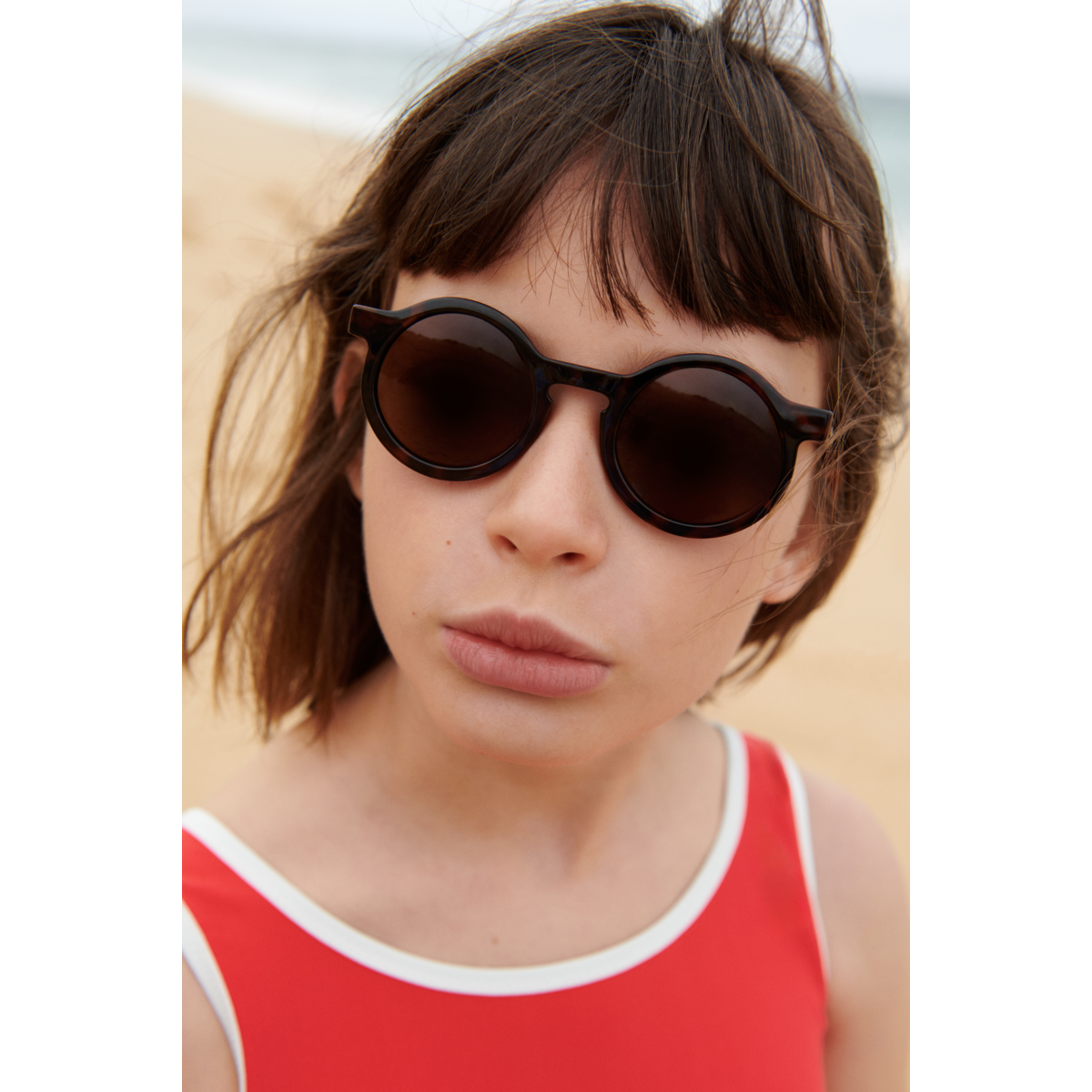 LIEWOOD Darla Junior Solbriller 4-10 År - Dark Tortoise / Shiny - Solbriller