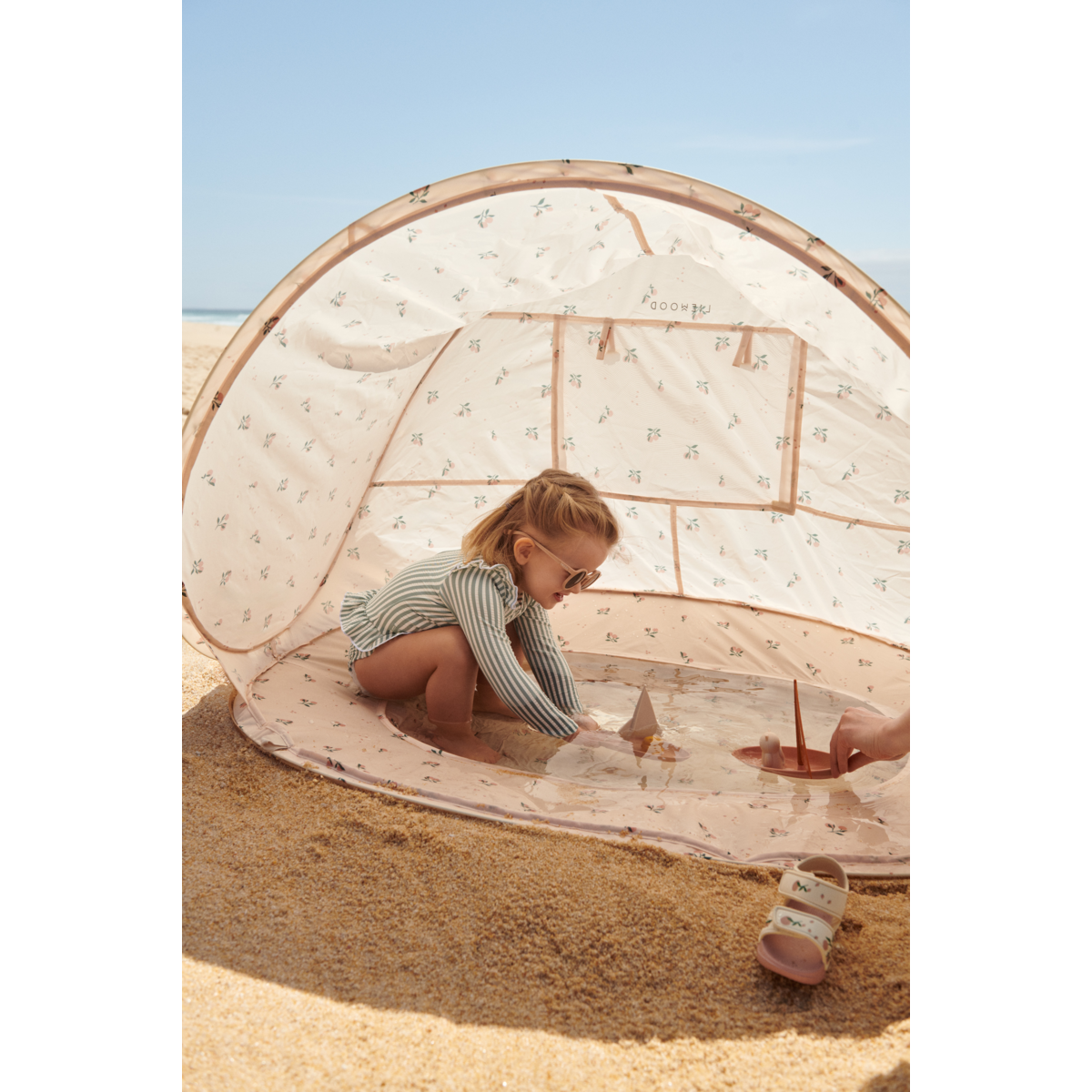 LIEWOOD Everett Pop-up Telt med soppebassin - Peach / Sea shell - TELT
