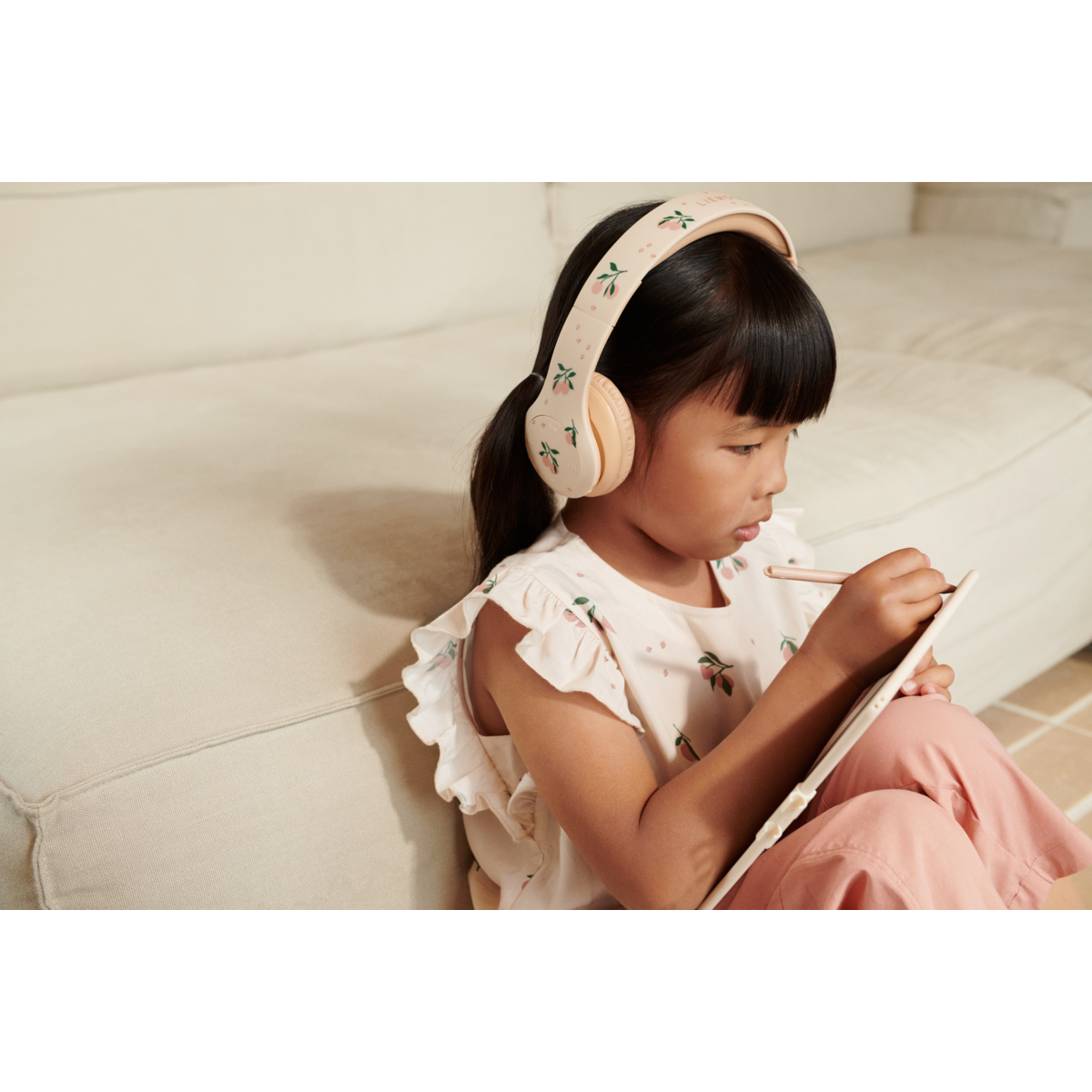 LIEWOOD Quinn Trådløse Hovedtelefoner - Peach / Sea shell - Musikinstrument