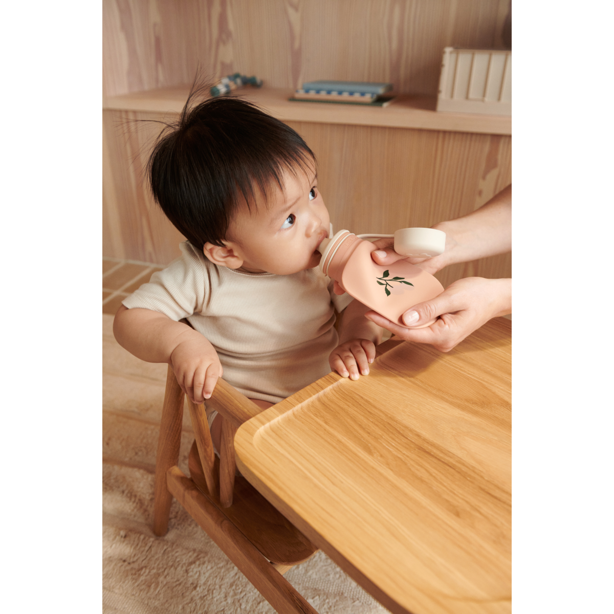 LIEWOOD Lizzie Smoothiepose 2-pak - Peach / Sea shell - Smoothie flaske