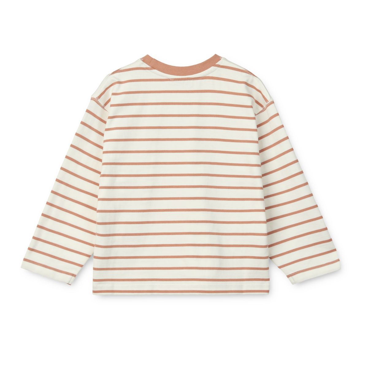 LIEWOOD Tyler Stribet Langærmet T-shirt - Y/D stripe Tuscany rose / Creme de la creme - T-shirt