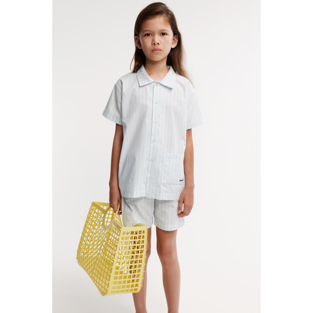 LIEWOOD Leona Stribet Set - Y/D stripe Pure sky / Creme de la creme - Shorts