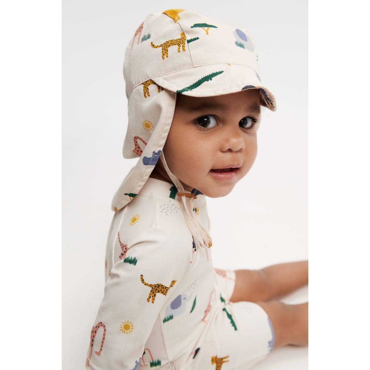LIEWOOD Thor Baby Svømmedragt - Safari sandy mix - Badedragt