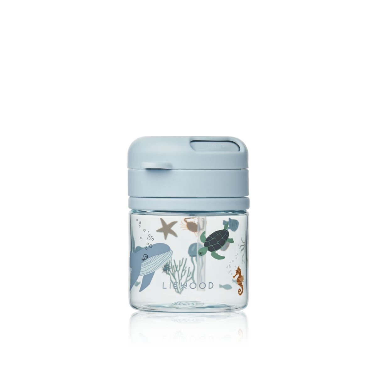 LIEWOOD Pavia Tritan sugerørskop 280 ml - Sea creature / Sandy - Kop