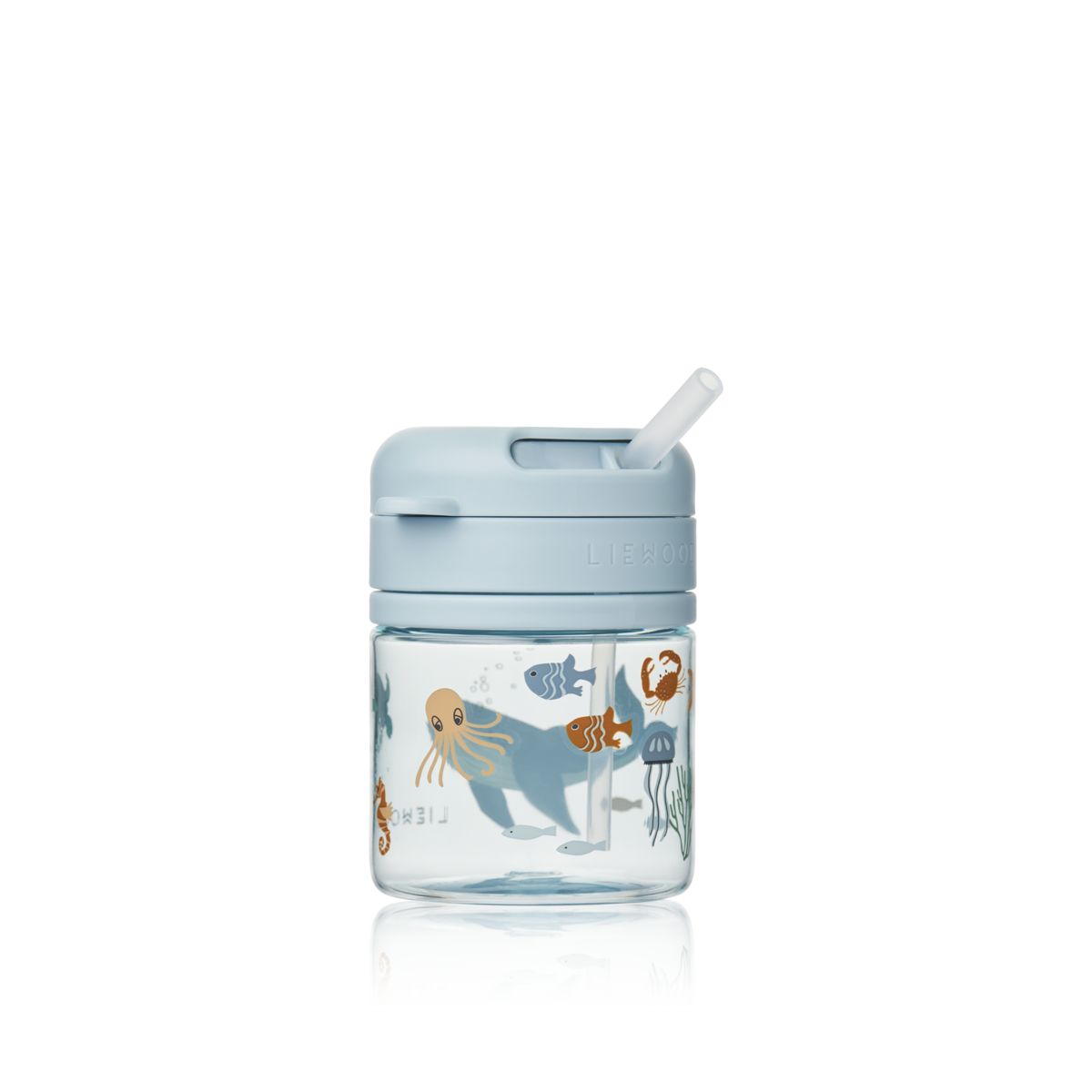 LIEWOOD Pavia Tritan sugerørskop 280 ml - Sea creature / Sandy - Kop