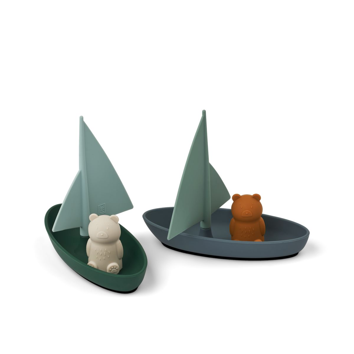 LIEWOOD Ensley legetøjsbåde 2 stk - Whale blue multi mix - Badelegetøj