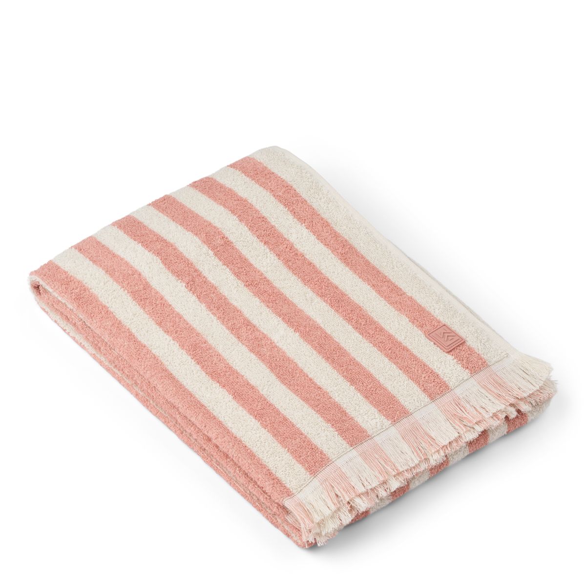 LIEWOOD SUMMER Badehåndklæde - Coral blush / creme de la creme stripe - Håndklæder / Vaskeklude
